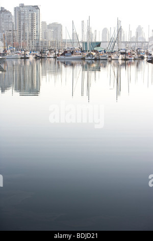 Marina am False Creek, Vancouver, Britisch-Kolumbien, Kanada Stockfoto