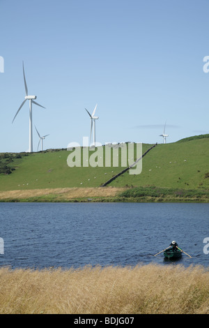 Windpark, Ardrossan, Ayrshire, Schottland, Großbritannien Stockfoto