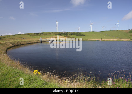 Windpark, Ardrossan, Ayrshire, Schottland, Großbritannien Stockfoto