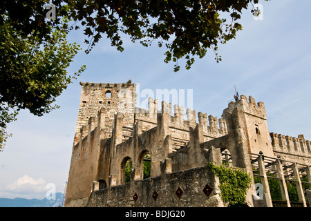 Scaliger Burg, Torri del Benaco, Gardasee, Provinz von Verona, Italien Stockfoto