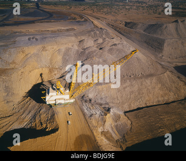 Steinkohle-Bergbau, offenen Schnitt Coal Mine, Australien Stockfoto