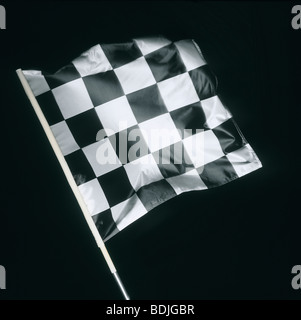 Motorsport, Zielflagge Stockfoto