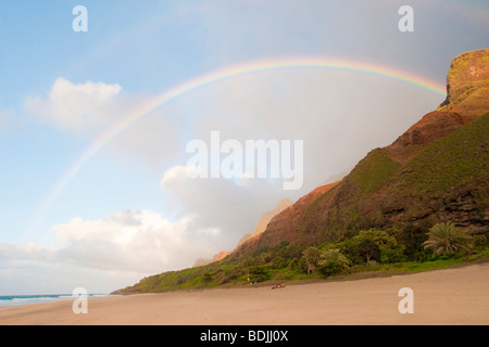 Kalalau Strand, Na Pali Coast, Kauai, Hawaii, USA Stockfoto