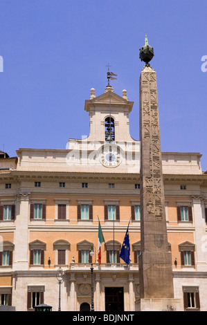 Kammer der Abgeordneten, Montecitorio Square, Rom, Latium, Italien Stockfoto