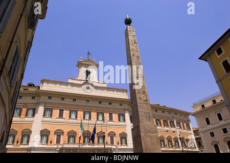 Kammer der Abgeordneten, Montecitorio Square, Rom, Latium, Italien Stockfoto