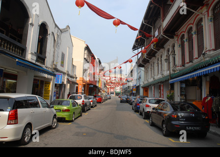 Temple Street, Chinatown, Singapur Stockfoto