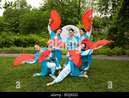 Chinesische Fächertanz Stockfoto