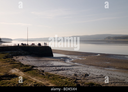 Der Pier bei Arnside in Cumbia Stockfoto