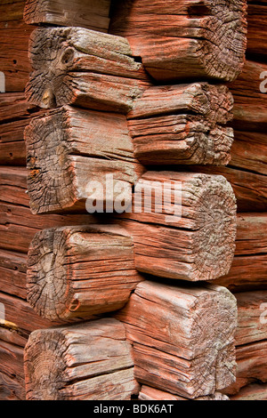 Jahresringe des alten meldet sich in alten Schuppen in Kärkölä Finnland Stockfoto