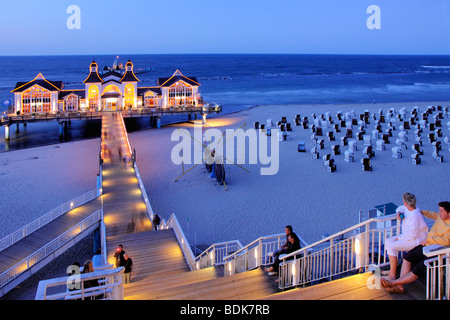 Sellin Rügen Insel, Pier, Norddeutschland, Ostseeküste Stockfoto