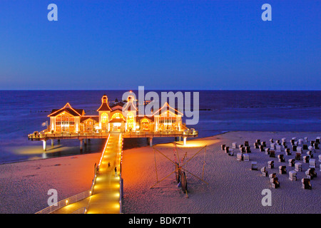 Sellin Rügen Insel, Pier, Norddeutschland, Ostseeküste Stockfoto