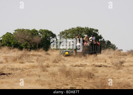 Touristischen Kantor in Ranthambhore Tiger Reserve, Indien. Stockfoto