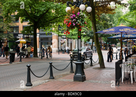 Gastown Bezirk, Innenstadt von Vancouver, British Columbia, Kanada. Stockfoto