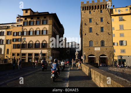 Ponte Santa Trinita in Florenz, Italien Stockfoto