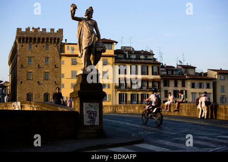 Ponte Santa Trinita in Florenz, Italien Stockfoto