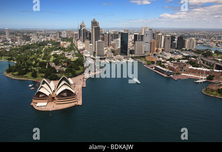 Sydney Harbour Australien Antenne Stockfoto
