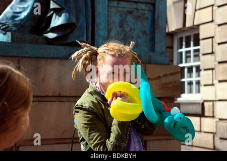 Straße Entertainer beim Edinburgh Fringe Festival Stockfoto