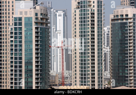 Downtown Dubai, neuen Teil der Stadt zu bauen, um den Burj Dubai, das höchste Gebäude der Welt, Dubai, Vereinigte Arabische Emirate Stockfoto