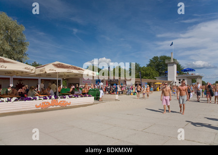 Strand von Pärnu, Estland, Europa Stockfoto