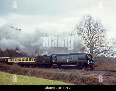 34067 "Tangmere" in der Nähe von Etchingham. Stockfoto