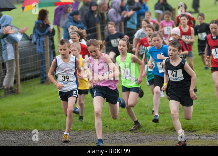 Grasmere Sport - fiel läuft Stockfoto