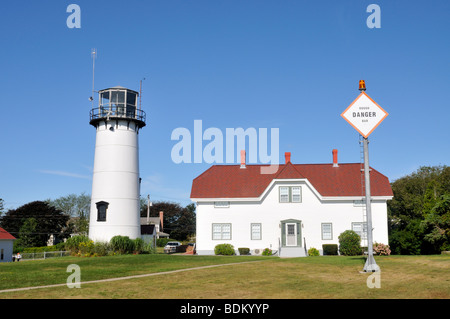 Chatham Leuchtturm und Coast Guard Station, Cape Cod USA Stockfoto