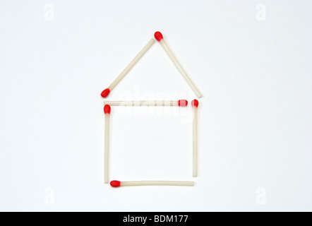 Haus Aus Streichholzer Stockfoto Bild 31740602 Alamy