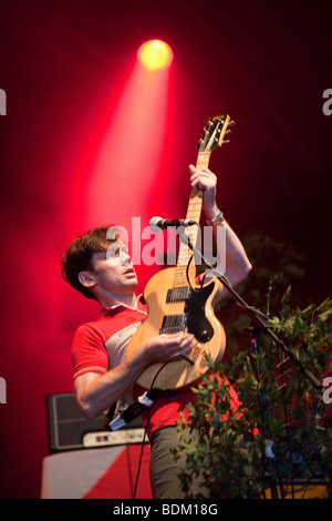 British Sea Power beim Greenman Festival 2009, Glanusk Park, Brecon, Wales Stockfoto