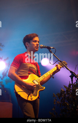 British Sea Power beim Greenman Festival 2009, Glanusk Park, Brecon, Wales Stockfoto