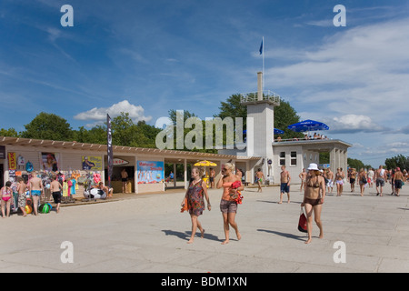 Strand von Pärnu, Estland, Europa Stockfoto