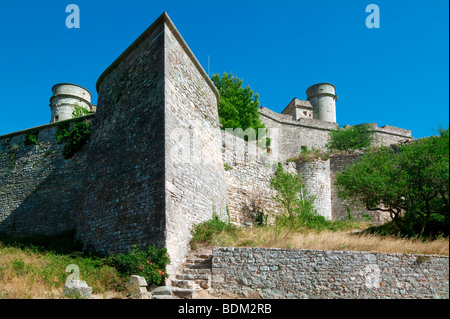 BURG VON LE BARROUX - PROVENCE - VAUCLUSE - FRANKREICH Stockfoto