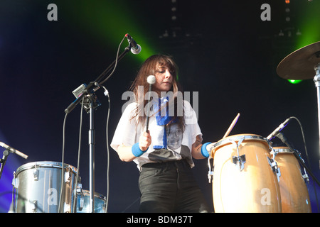 Gang Gang Dance beim Greenman Festival 2009 Stockfoto