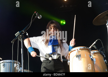 Gang Gang Dance beim Greenman Festival 2009 Stockfoto