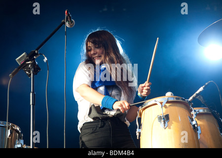 Gang Gang Dance beim Greenman Festival 2009 Stockfoto