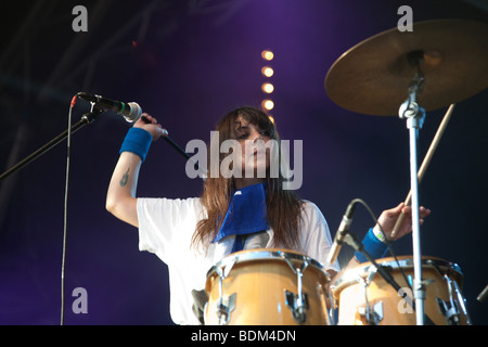 Gang Gang Dance beim Greenman Festival 2009 Stockfoto