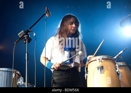 Gang Gang Dance beim Greenman Festival 2009 Stockfoto