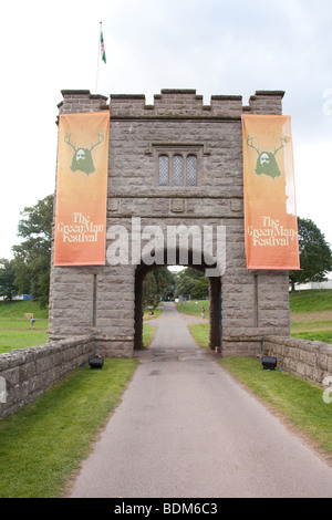 Pont y Bryn verletzt, Tower Bridge, Glanusk Park, Crickhowell Powys Wales Stockfoto