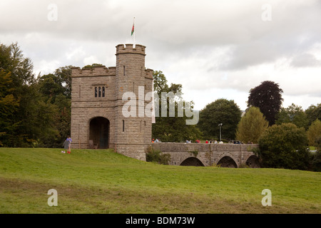 Pont y Bryn verletzt, Tower Bridge, Glanusk Park, Crickhowell Powys Wales Stockfoto