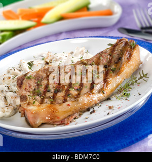 Gegrilltes Rindersteak Stockfoto
