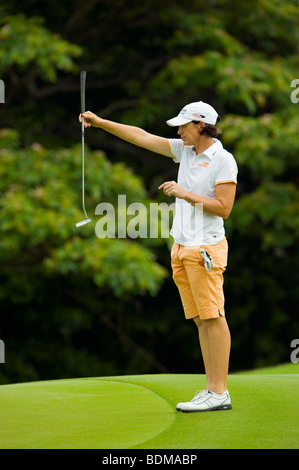 Juli Inkster der USA in Aktion während der LGPA Golf Turnier HSBC Women Champions in Tanah Merah Country Club Singapo Stockfoto