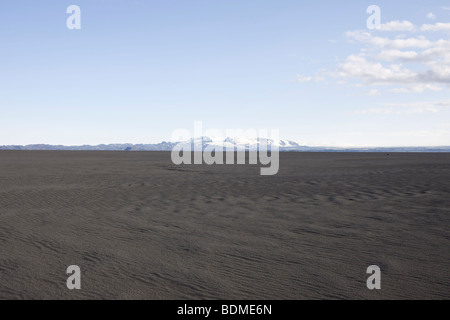 Sand Duanes in der Nähe von Dyngjujokull Island F910 Stockfoto