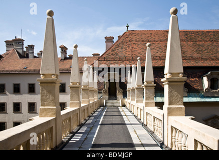 Graz-Landhaus in der Herrengasse 1527 – 1531 als Erster Renaissancebau der Stadt Graz Haupttrakt Ab 1557 Nach Höhle Plänen des Archi Stockfoto