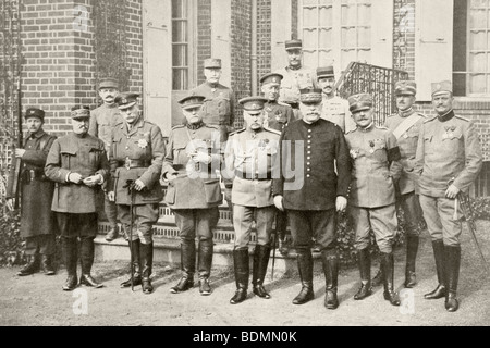 Zweite Wiedervereinigung von den Alliierten Rat des Krieges, März 1916.  Beschreibung mit allen Einzelheiten. Stockfoto