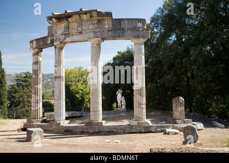 Tivoli, Villa Adriana, Tempel Stockfoto