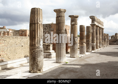 Ausgrabungen der Antiken Stadt Pompeji, Stockfoto