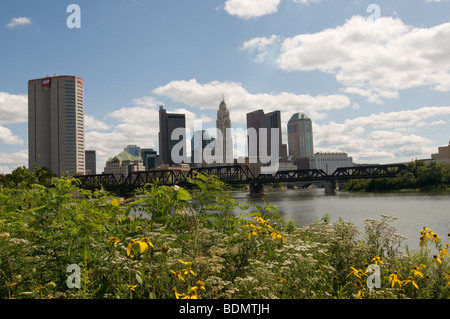 Skyline von Columbus, Columbus, Ohio Stockfoto