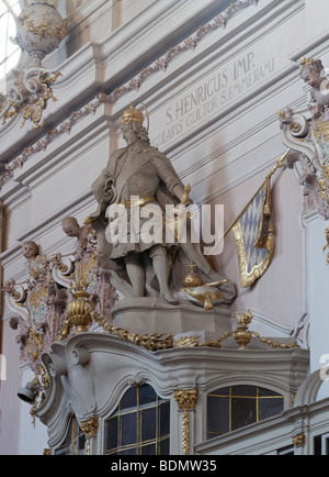 Regensburg, Päpstliche Basilika St. Emmeram, Barockes Oratorium der Brüder Asam, um 1733 Stockfoto