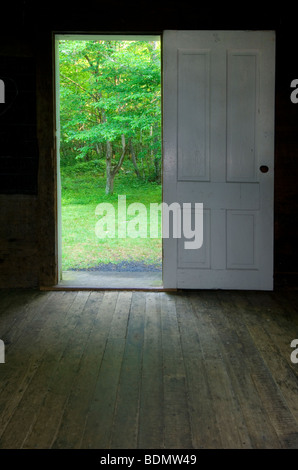 In Beech Grove School (erbaut 1901) an Cataloochee - Great Smoky Mountains NP N Carolina USA, von Bill Lea/Dembinsky Foto Assoc Stockfoto