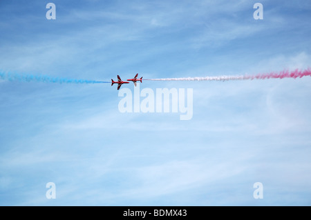 Red Arrows Display bei Cromer Karneval 2009 Stockfoto