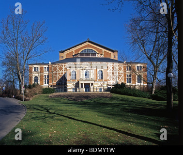 Bayreuther Festspielhaus 1872-75 von Otto Brückwald Nach Entwürfen von Richard Wagner Im Stil der Hellenistischen Romantik Annerkennung Stockfoto